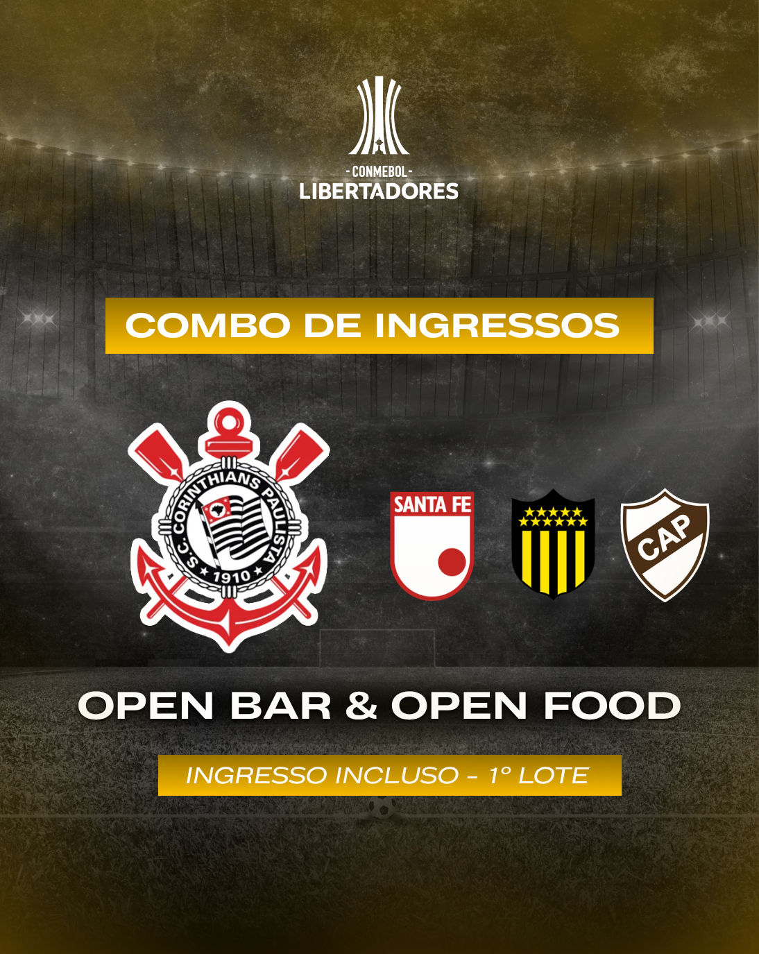 Combo de Jogos – Fase de Grupos Libertadores 2026